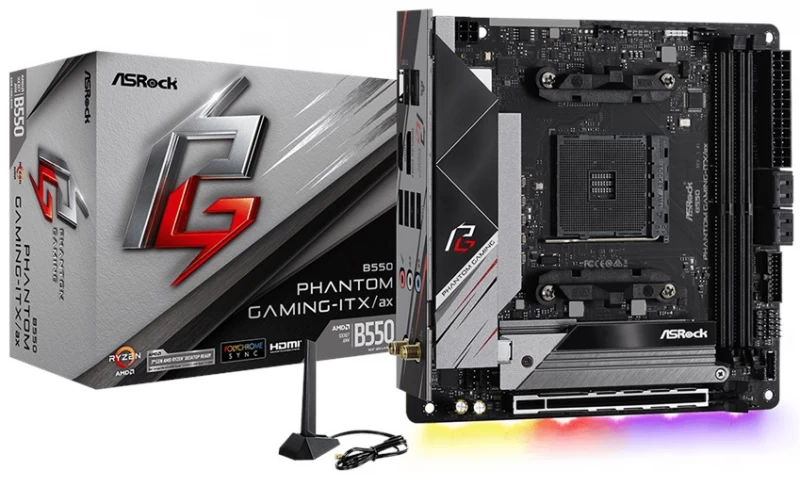 Asrock B550 Phantom Gaming-itx/ax (socket Am4 /miniitx) Pagrindinė Plokštė