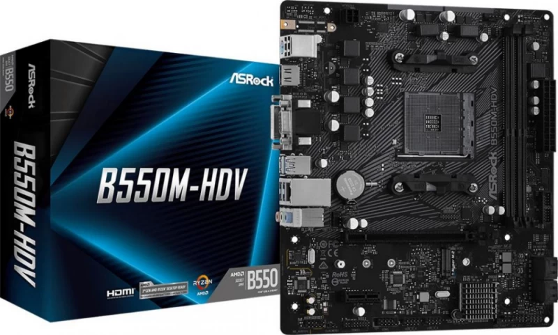 Asrock B550m-hdv (socket Am4 / Micro Atx) Pagrindinė Plokštė