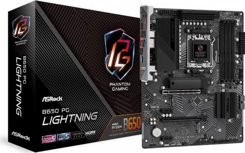 Asrock B650 Pg Lightning Pagrindinė Plokštė (socket Am5 /atx)