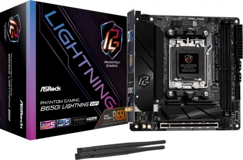 Asrock B650i Lightning Wifi Pagrindinė Plokštė (socket Am5 / Mini Itx)