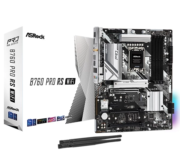 Asrock B760 Pro Rs Wifi Pagrindinė Plokštė (socket 1700 /atx)
