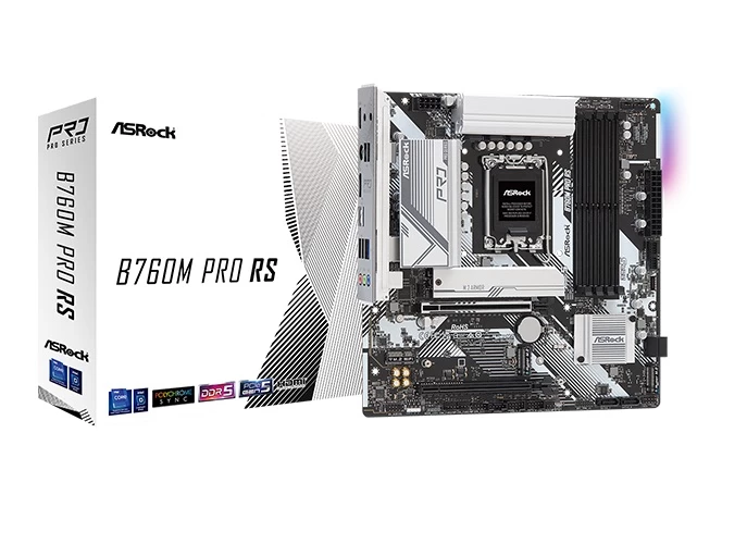 Asrock B760m Pro Rs Pagrindinė Plokštė (socket 1700 / Micro Atx)