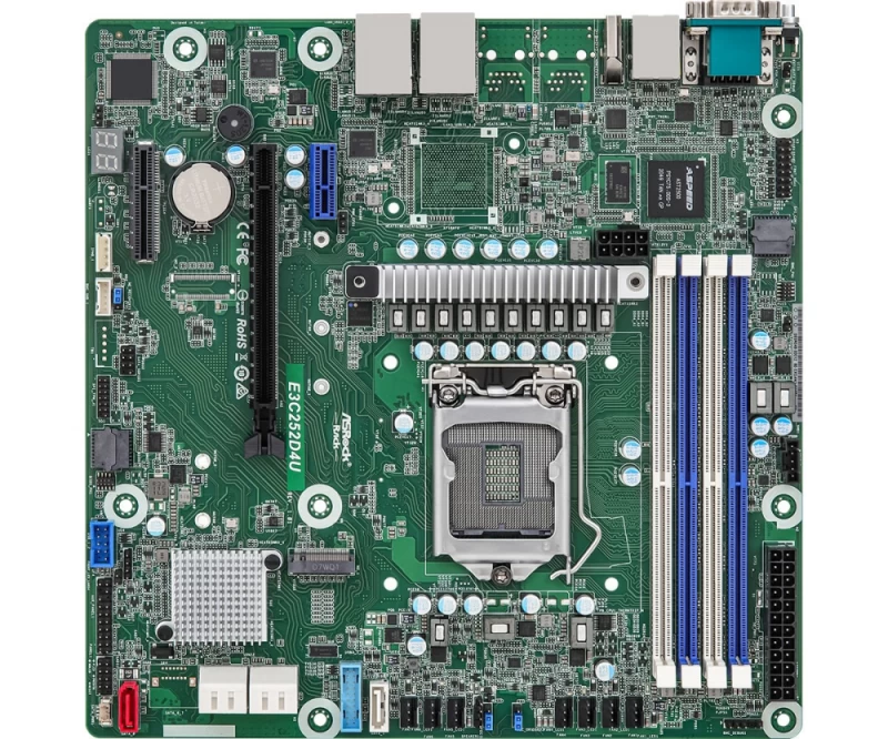 Asrock E3c252d4u Pagrindinė Plokštė (lga1200 / Micro Atx)