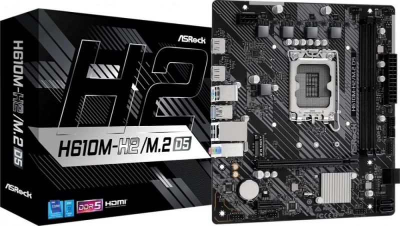 Asrock H610m-h2/m.2 D5 Motininė Plokštė (socket 1700 / Micro Atx)