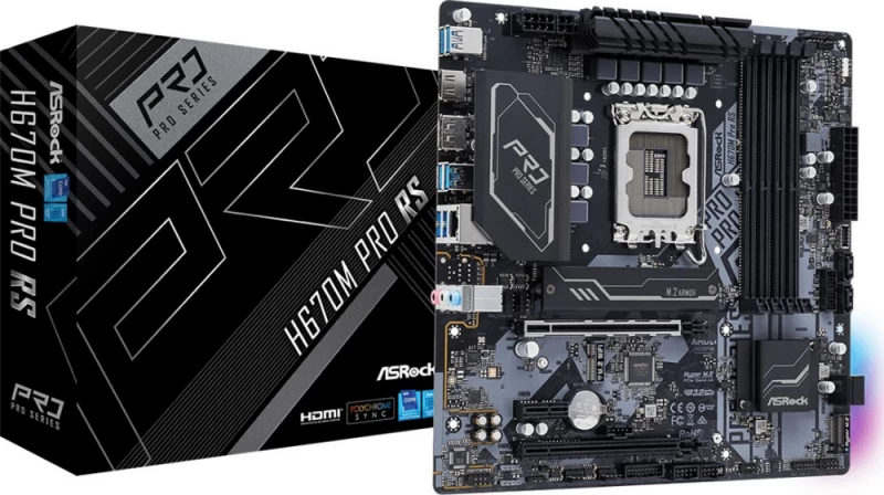 Asrock H670m Pro Rs Pagrindinė Plokštė (socket 1700 / Micro Atx)