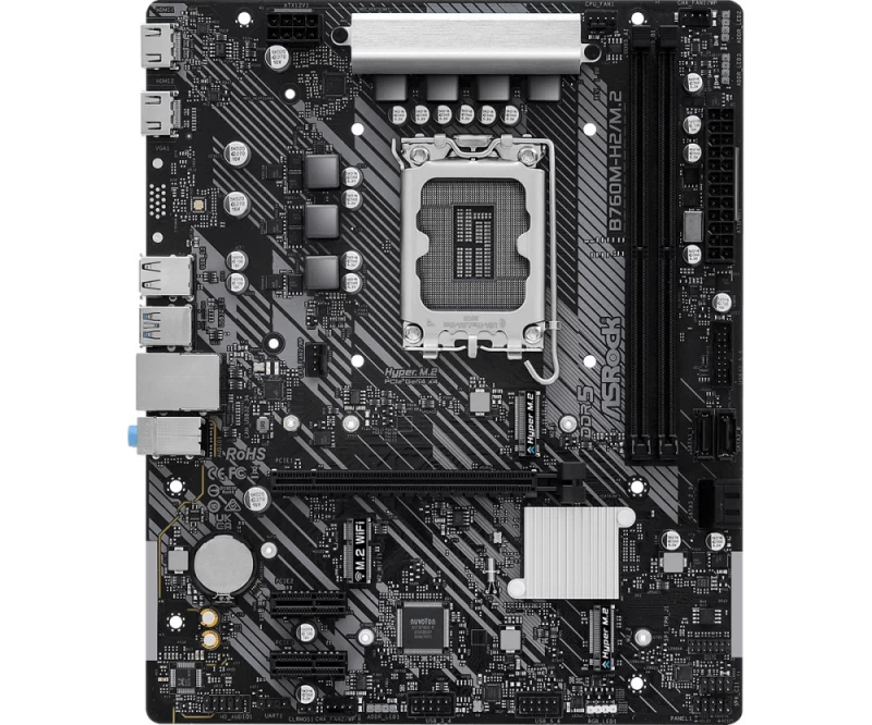 Asrock Pagrindinė Plokštė B760m-h2/m.2 (socket 1700 / Micro Atx)