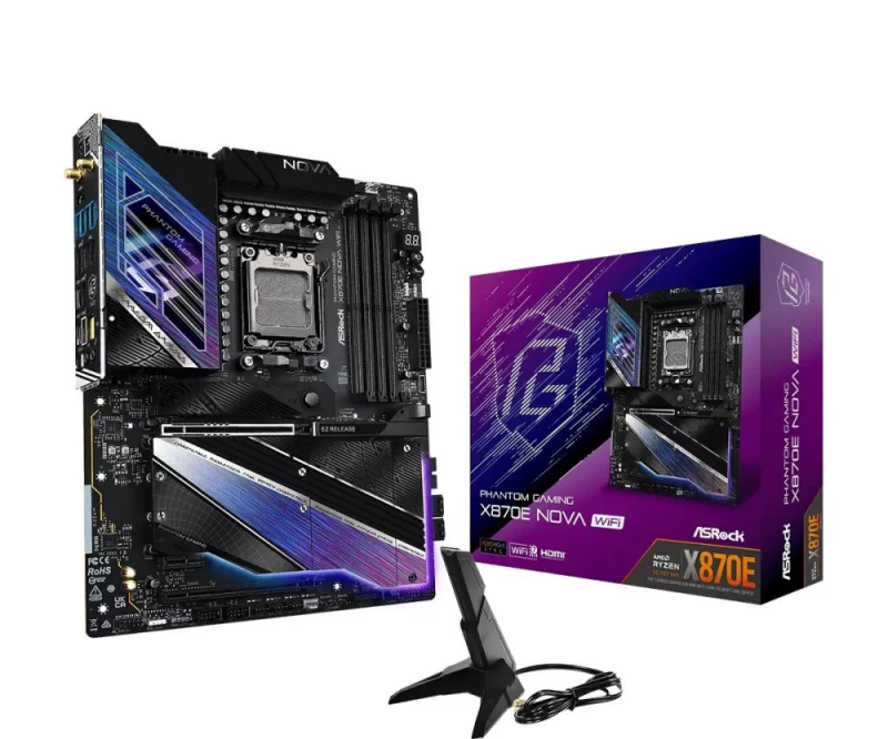 Asrock X870e Nova Wifi Pagrindinė Plokštė (socket Am5 /atx)