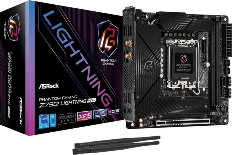 Asrock Z790i Lightning Wifi Pagrindinė Plokštė (socket 1700 / Mini Itx)
