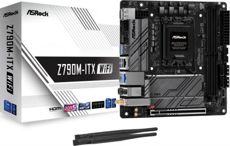 Asrock Z790m-itx Wifi (socket 1700 /atx) Pagrindinė Plokštė