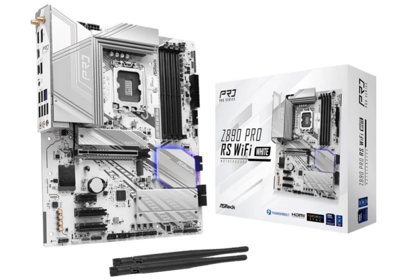Asrock Z890 Pro Rs Wifi White (socket 1851 /atx) Pagrindinė Plokštė