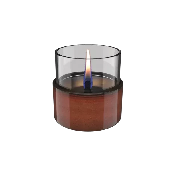 ASTER 10 mini stalo židinys/žvakė, gintaro sp. , naudojamas Tenderfuel skystis