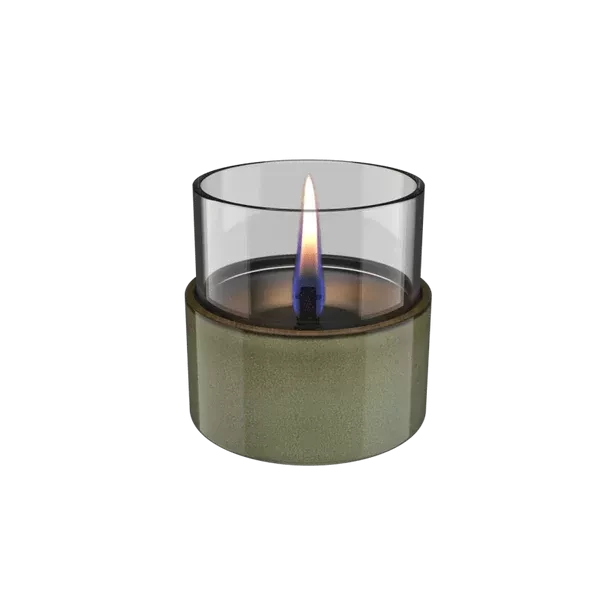 ASTER 10 mini stalo židinys/žvakė, žalias, naudojamas Tenderfuel skystis