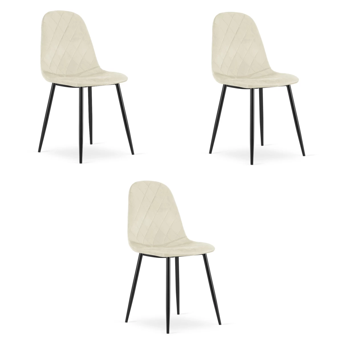 Asti Kėdė - Smėlio Spalvos Aksomas X 3