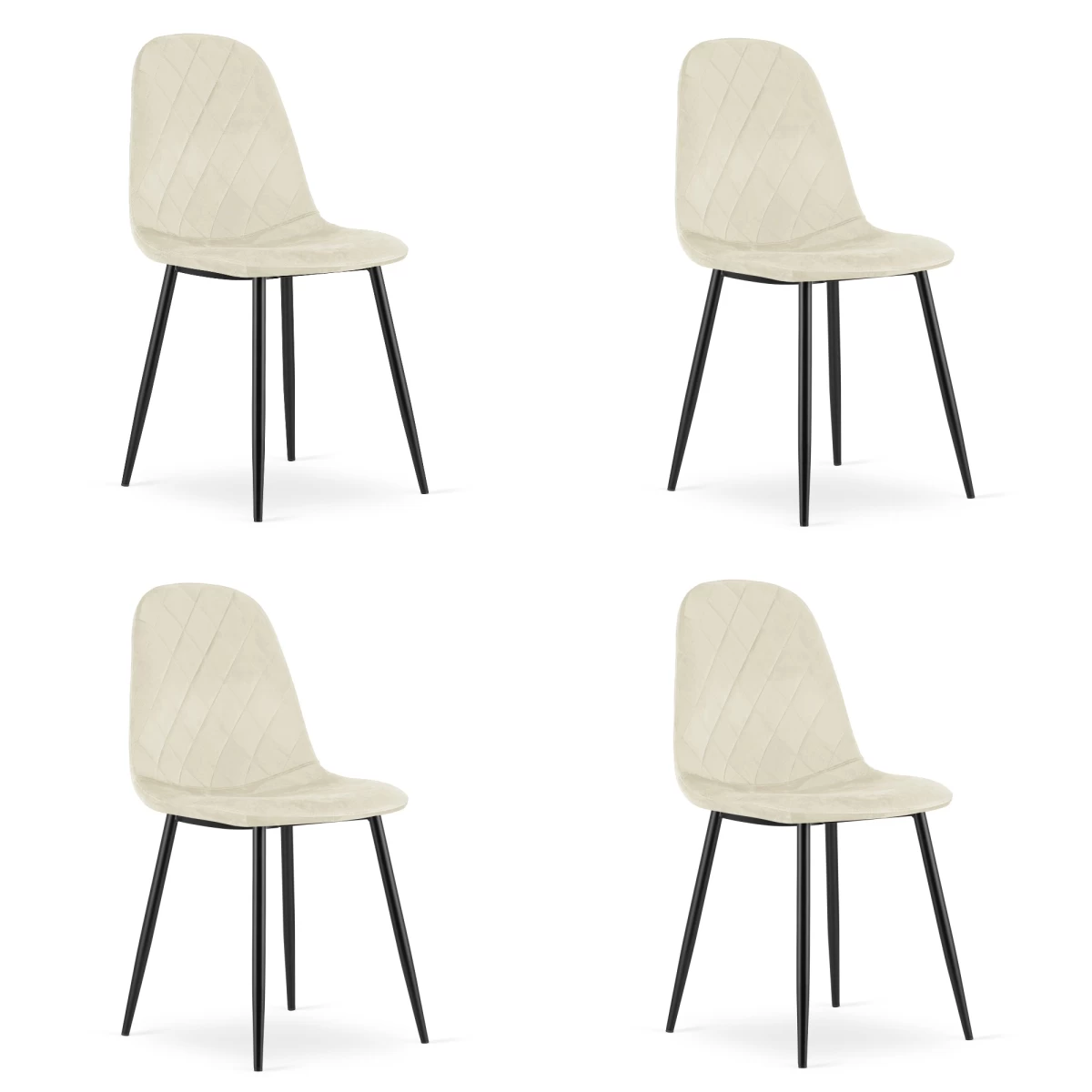 Asti Kėdė - Smėlio Spalvos Aksomas X 4