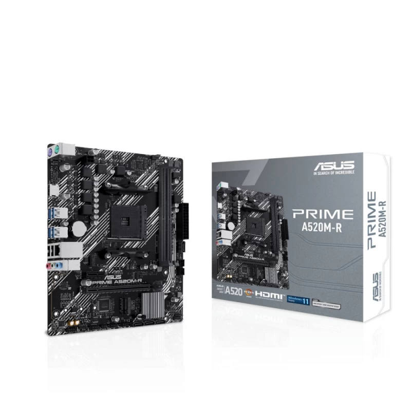 Asus Prime A520m-r Motininė Plokštė (socket Am4 / Micro Atx)