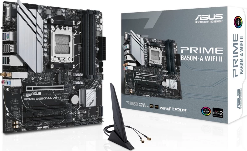Asus Prime B650m-a Wifi Ii Motininė Plokštė (socket Am5 / Micro Atx)