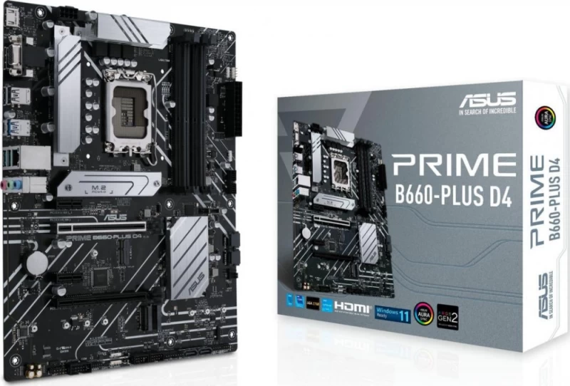Asus Prime B660-plus Ddr4 Pagrindinė Plokštė (socket 1700 /atx)