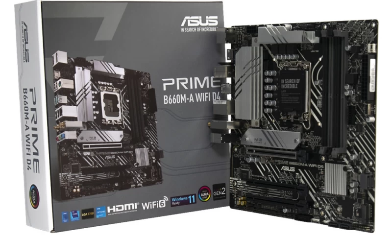 Asus Prime B660m-a Wifi D4 Motininė Plokštė (socket 1700 / Micro Atx)