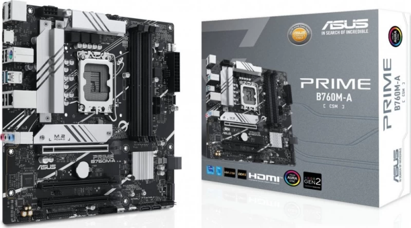 Asus Prime B760m-a-csm Pagrindinė Plokštė (socket 1700 / Micro Atx)