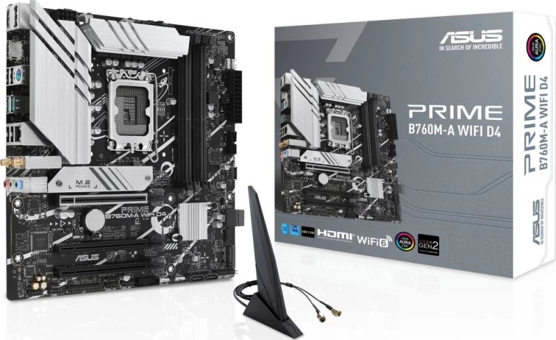 Asus Prime B760m-a Wifi D4 Motininė Plokštė (socket 1700 / Micro Atx)