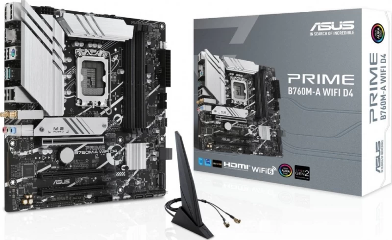 Asus Prime B760m-a Wifi Motininė Plokštė (socket 1700 / Micro Atx)