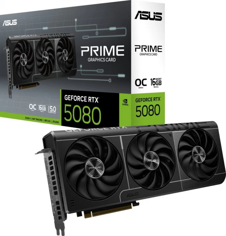 Asus Prime Geforce Rtx 5080 Oc 16gb Gddr7 (90yv0lx0-m0na00) Vaizdo Plokštė