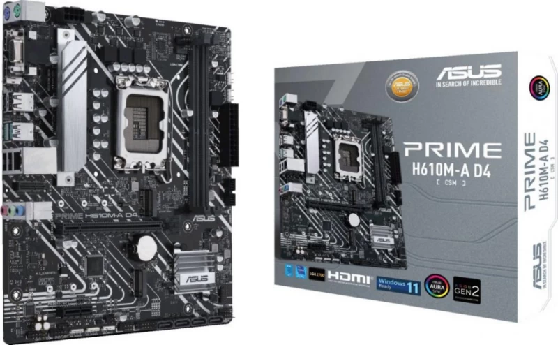 Asus Prime H610m-a D4-csm Motininė Plokštė (socket 1700 / Micro Atx)