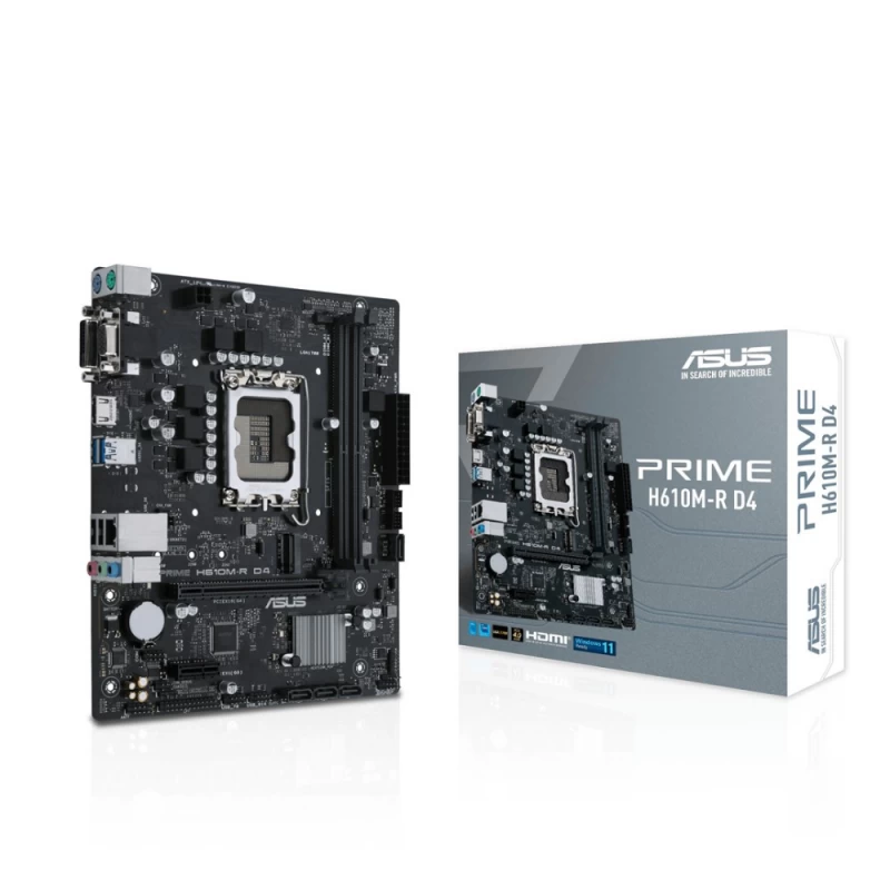 Asus Prime H610m-r D4-si Pagrindinė Plokštė (socket 1700 / Micro Atx)