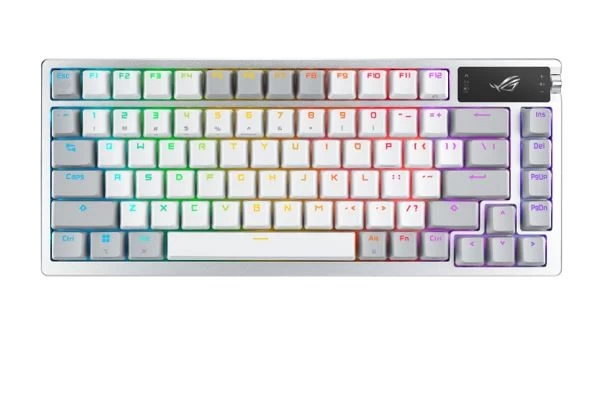 Asus Rog Azoth White Nx Oled Belaidė Klaviatūra