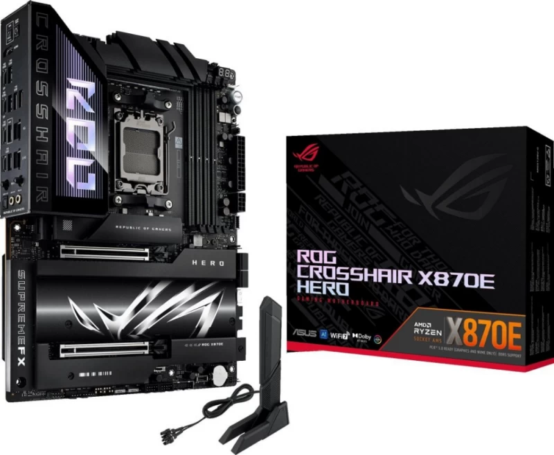 Asus Rog Crosshair X870e Hero (socket Am5 /atx) Pagrindinė Plokštė
