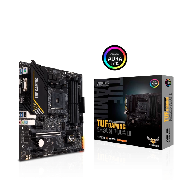 Asus Tuf Gaming A520m-plus Ii Motininė Plokštė (socket Am4 / Micro Atx)