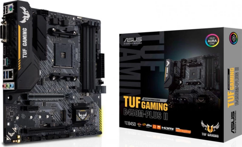 Asus Tuf Gaming B450m-plus Ii Motininė Plokštė (socket Am4 / Micro Atx)
