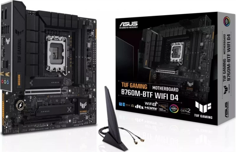Asus Tuf Gaming B760m-btf Wifi D4 Motininė Plokštė (socket 1700 / Micro Atx)