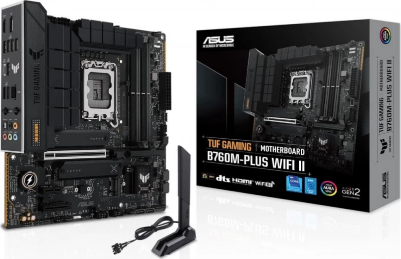 Asus Tuf Gaming B760m-plus Wifi Ii Motininė Plokštė (socket 1700 / Micro Atx)