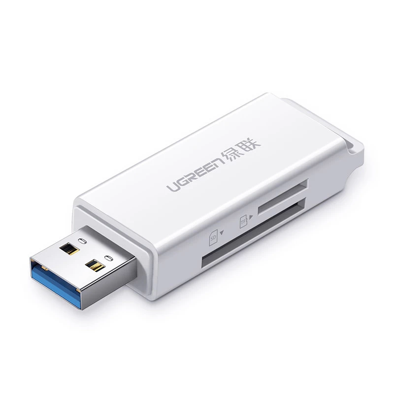 Atminties Kortelių Skaitytuvas Tf Sd Pagal Usb 3.0 Baltas
