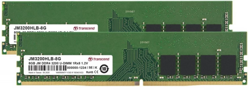 Atmintis Transcend (dimm/ddr4/16 Gb/3200mhz/1.2v/22 Clcl/dual)