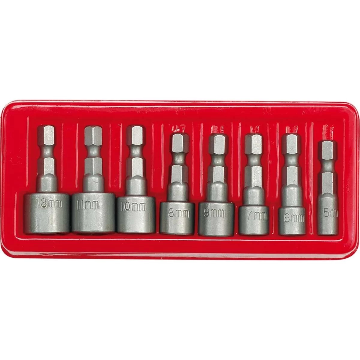 Atsuktuvų galvučių rinkinys 1/4 (8vnt) 5-13mm
