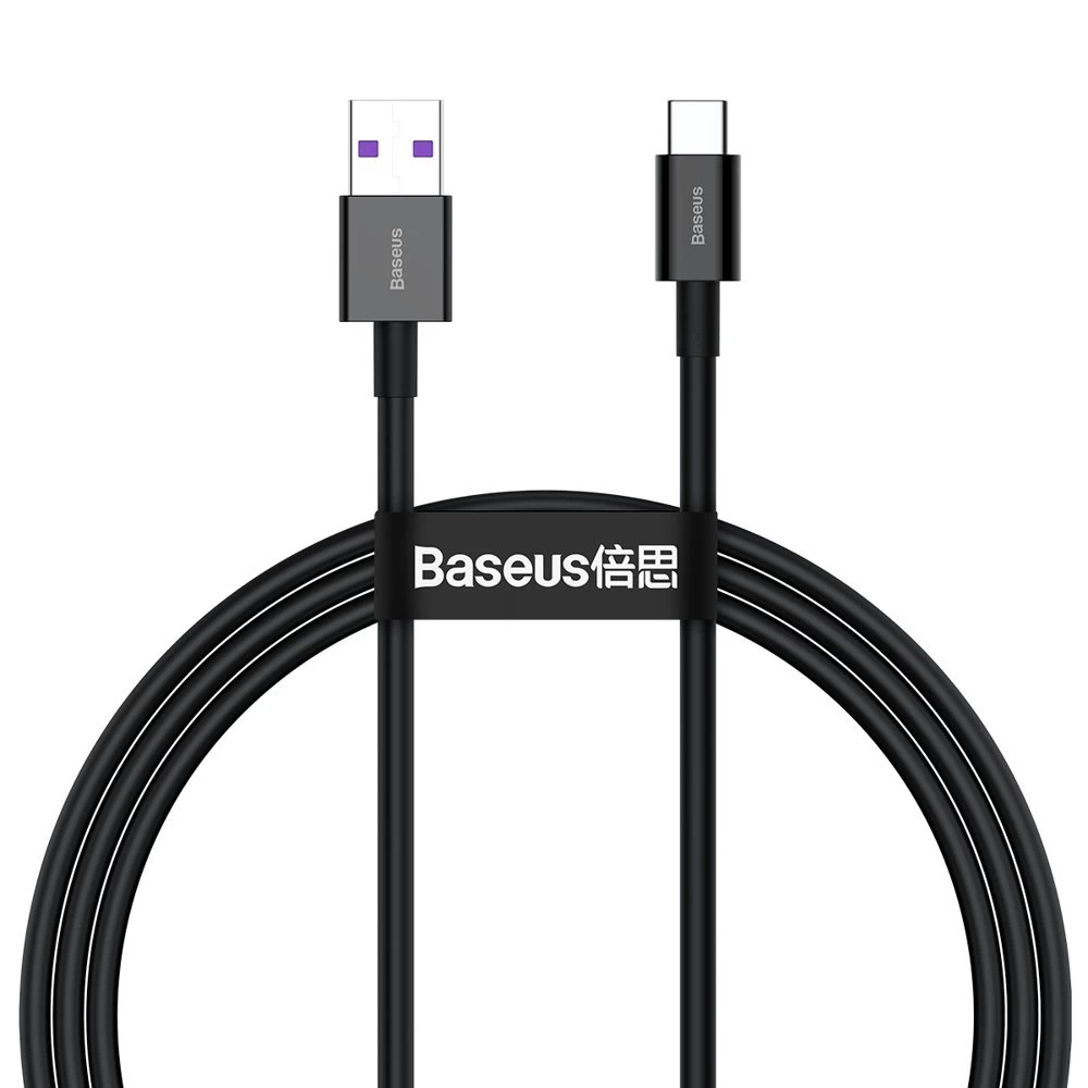 Aukščiausios Kokybės Laidas huawei Usb - Usb-c 11v / 6a Supercharge 1 M - Juodas