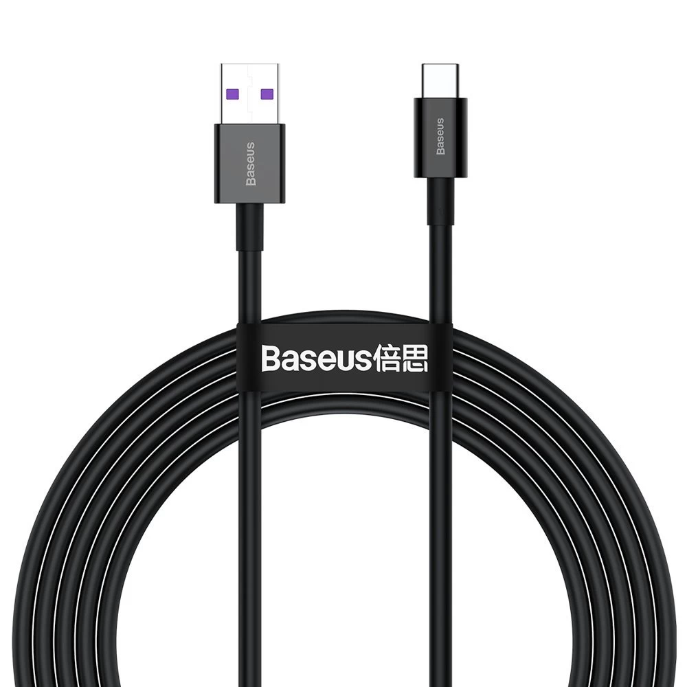 Aukščiausios Kokybės Laidas huawei Usb - Usb-c 11v / 6a Supercharge 2 M - Juodas