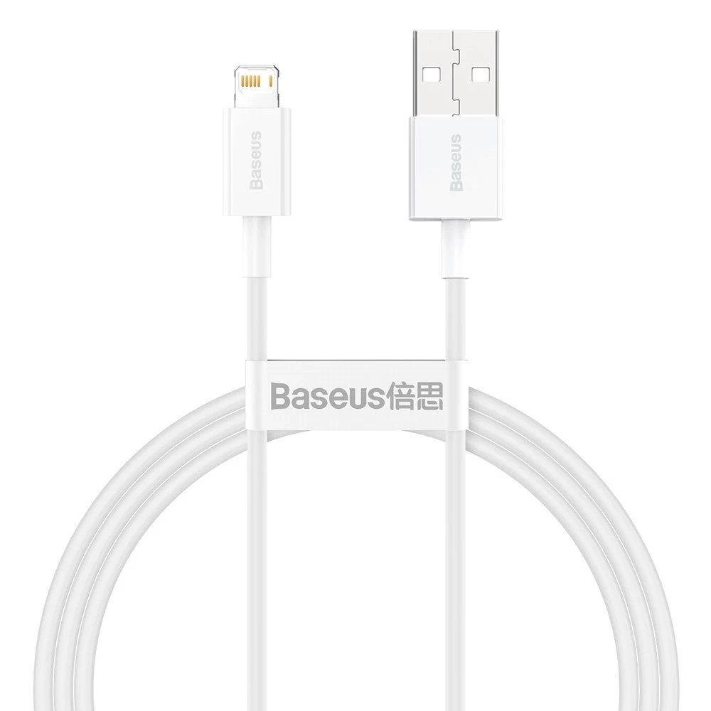 Aukščiausios Kokybės Usb Laidas Iphone Lightning 2.4a 1m Baltas