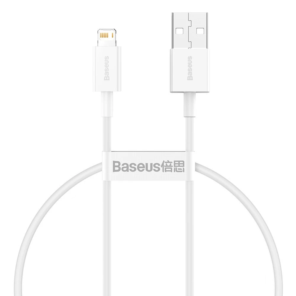 Aukščiausios Kokybės Usb Laidas Iphone Lightning 2.4a 25cm Baltas