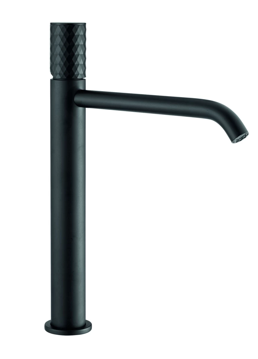 Aukštas maišytuvas praustuvui - dubeniui Xenon Charme su Matt Black rankenėle