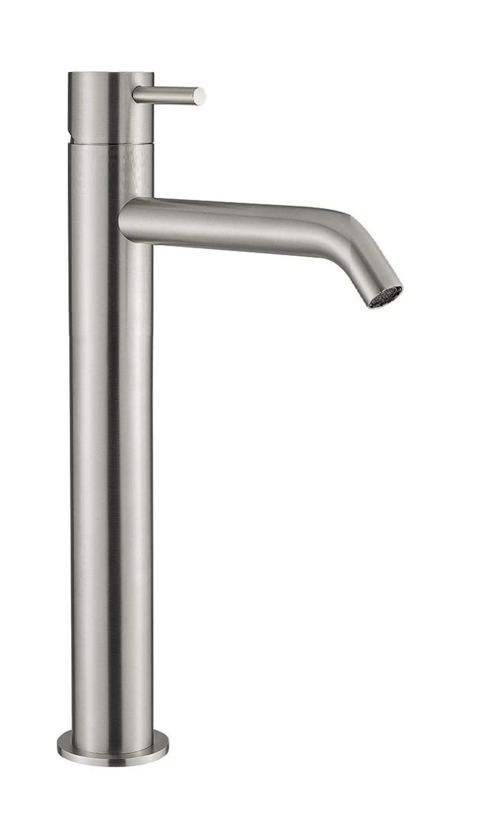 Aukštas maišytuvas praustuvui Fiore Xenon, nerūdijančio plieno apdaila, su dugno vožtuvu 44AA5288