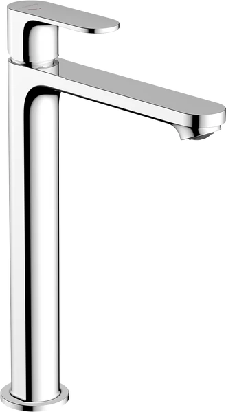 Aukštas praustuvo maišytuvas HANSGROHE Rebris S 240 CoolStart EcoSmart+ su dugno vožtuvu, chromuotas, 72590000