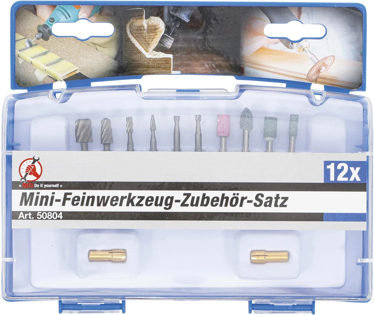 Aukšto tikslumo gręžimo / šlifavimo komplektas | 12 vnt. (50804)