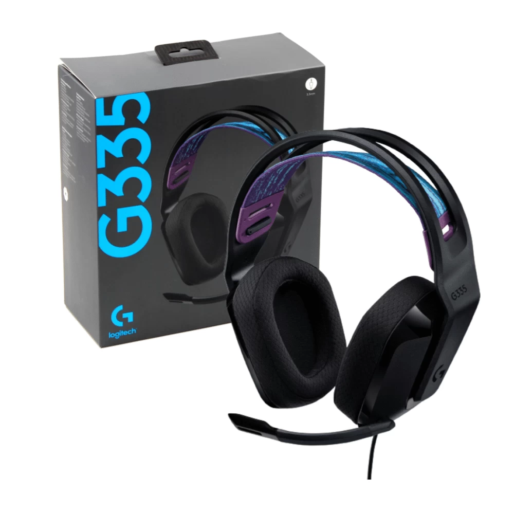 Ausinės Logitech G335, juoda