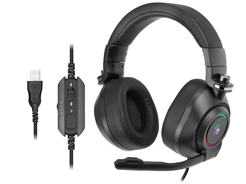 Ausinės Su Mikrofonu A4tech A4tslu46786 Black