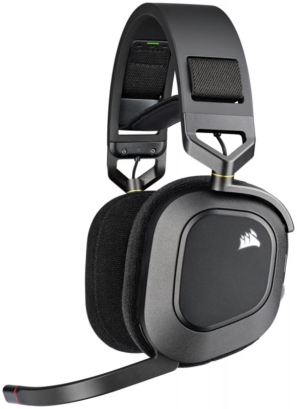 Ausinės Su Mikrofonu Corsair Hs80 Rgb Carbon Black