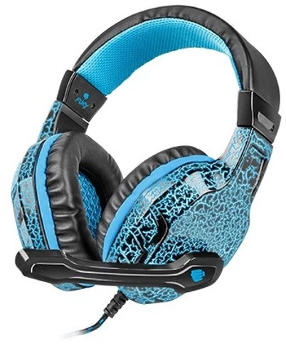 Ausinės Su Mikrofonu Fury Hellcat Blue-black