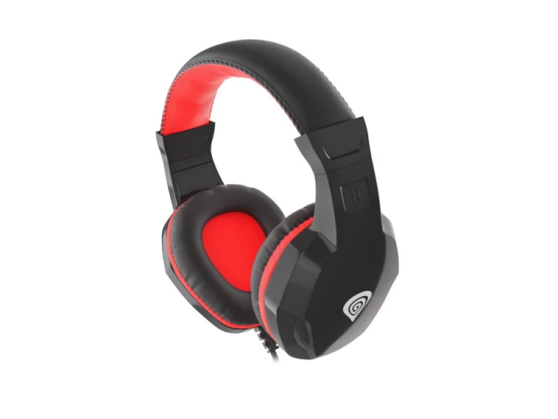 Ausinės Su Mikrofonu Natec Genesis Argon 110 Black-red